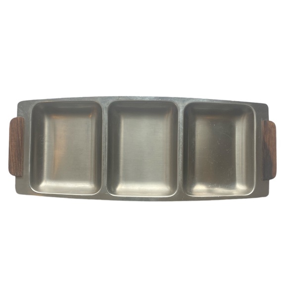 Mid Century Modern VINTAGE 18/8 STAINLESS STEEL DIVIDED TRAY by ZELCO Japan - Picture 1 of 10